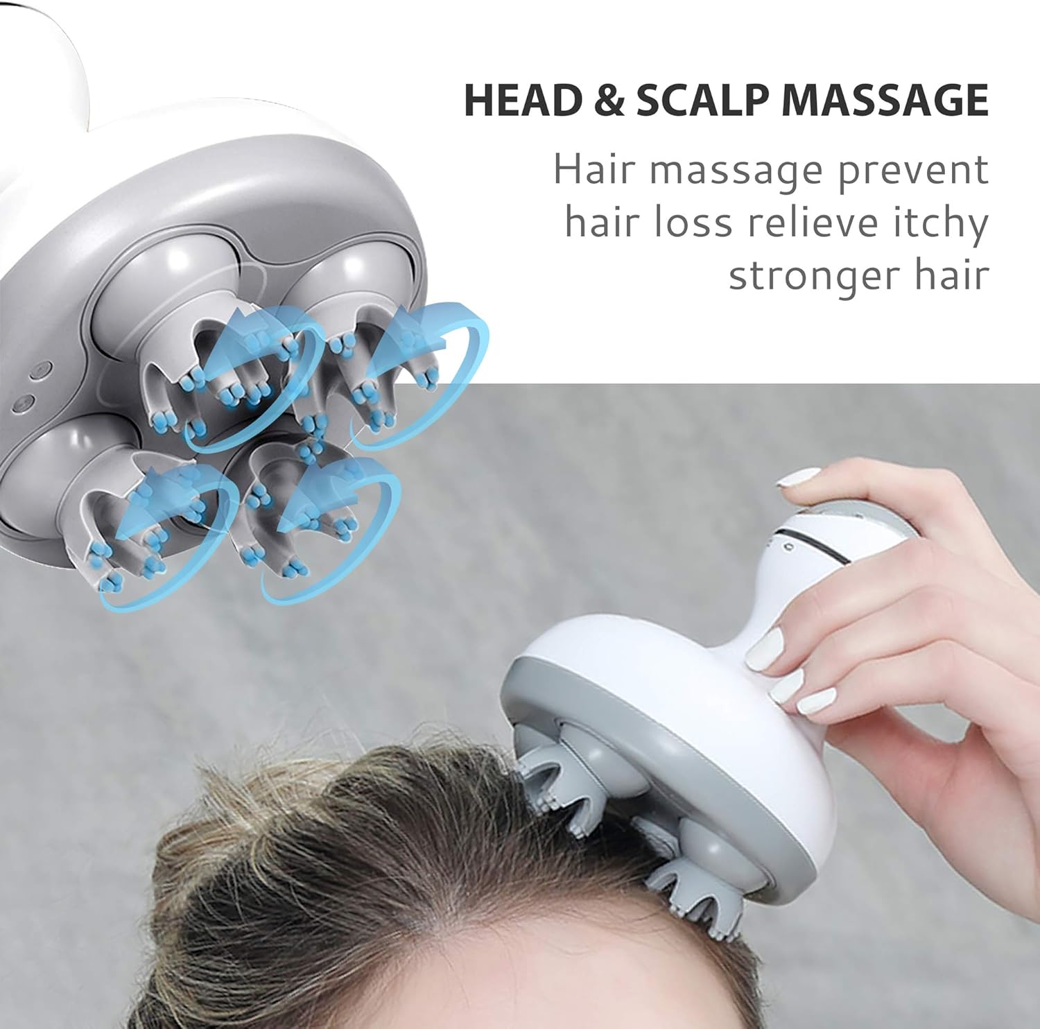 COMFIER Cordless Electric Scalp Massager: 84 Kneading Nodes, Portable Stress Relief